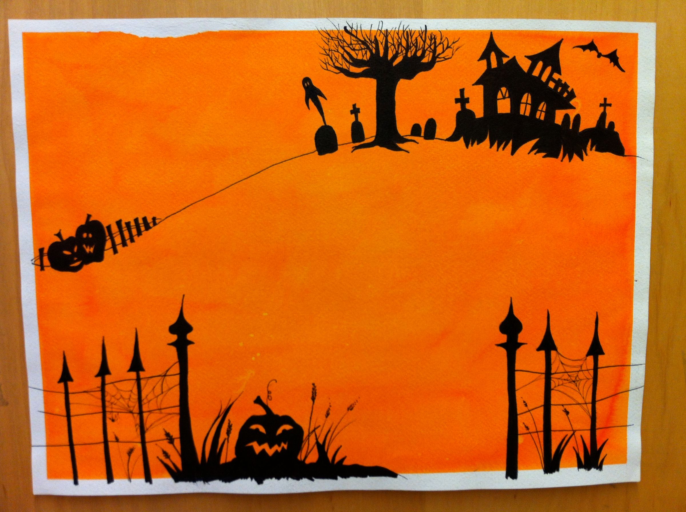 Halloween Silhouette Drawing : 28 Steps Instructables