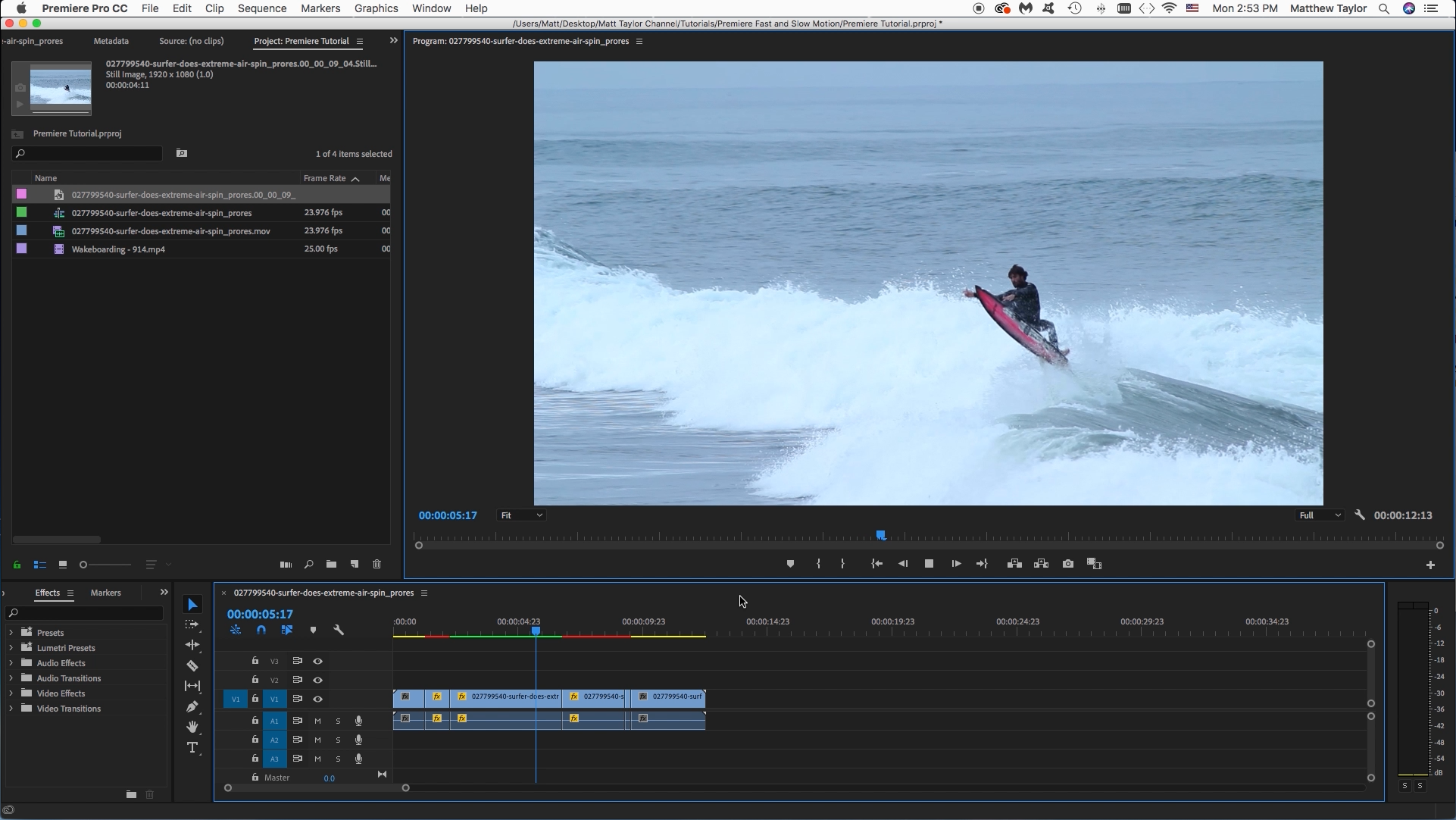 Freeze Frame Slow Motion And Fast Motion In Adobe Premiere Pro 9 Steps With Pictures Instructables