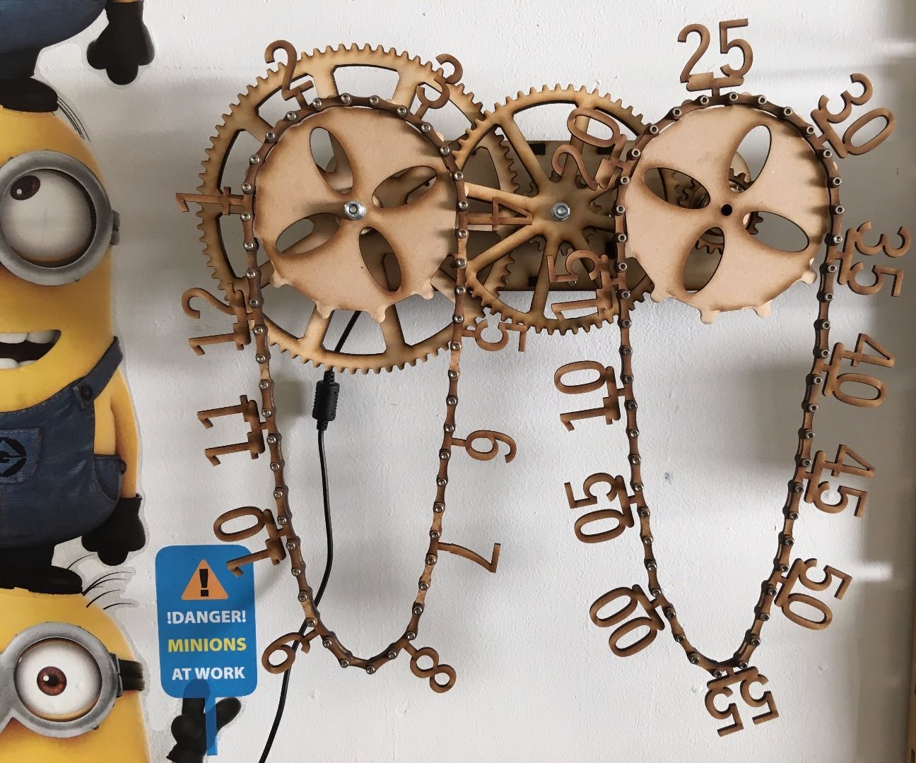 Wooden Chain Clock