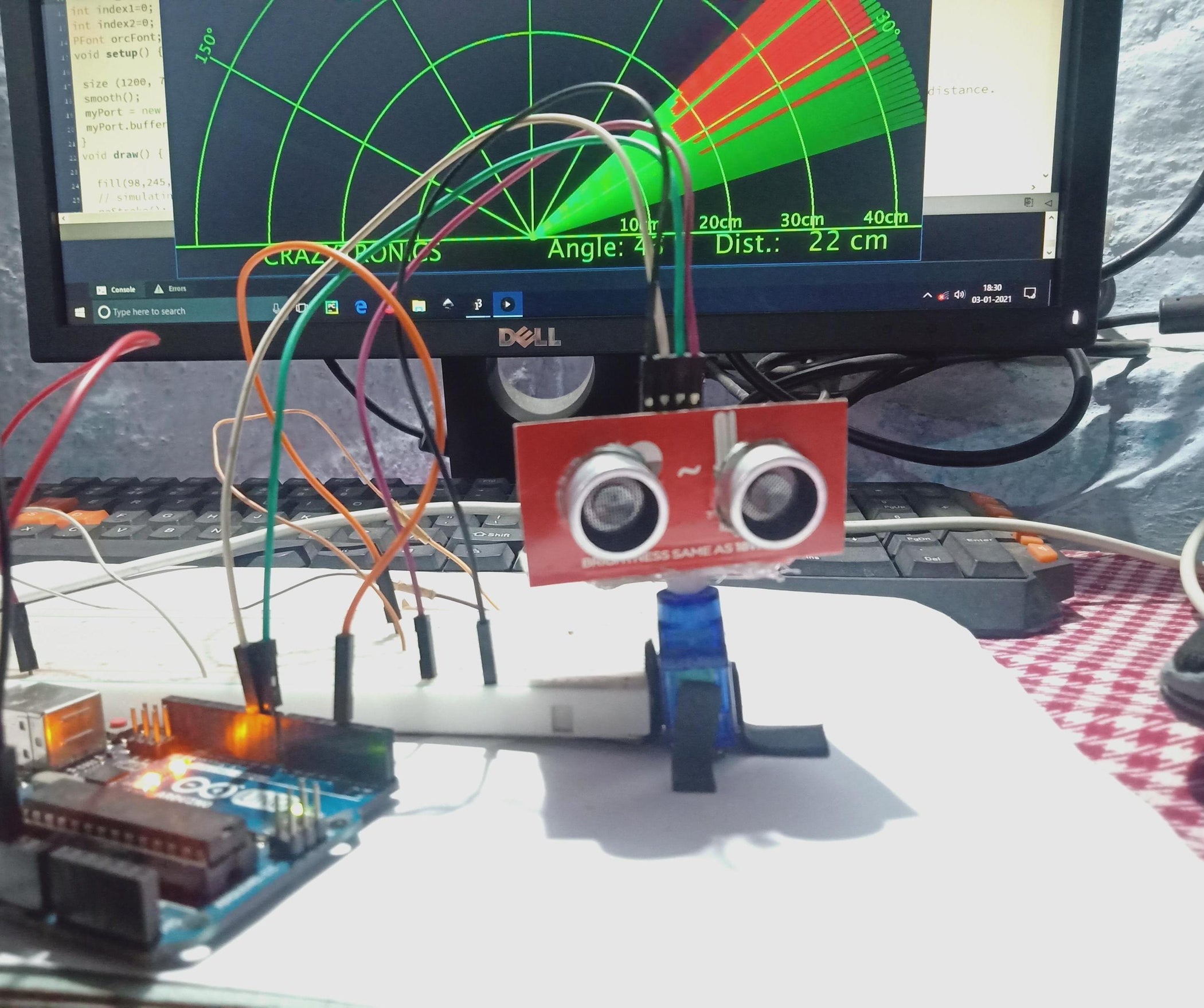 Arduino Radar Using Hc-sr04 : 4 Steps - Instructables