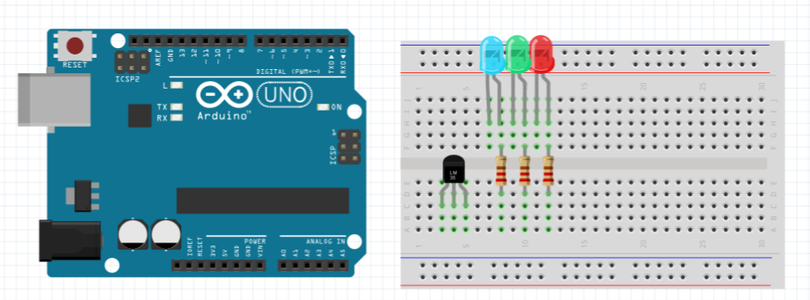 Arduino LED Temperature Indicator : 3 Steps (with Pictures) - Instructables