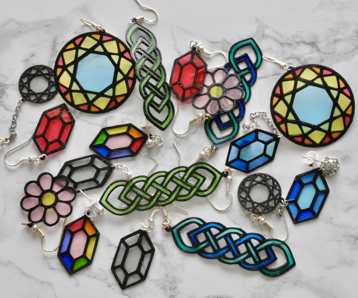 Paper Stained Glass Earrings 12 Steps With Pictures Instructables Paper Stained Glass Earrings 12 Steps With Pictures Instructables