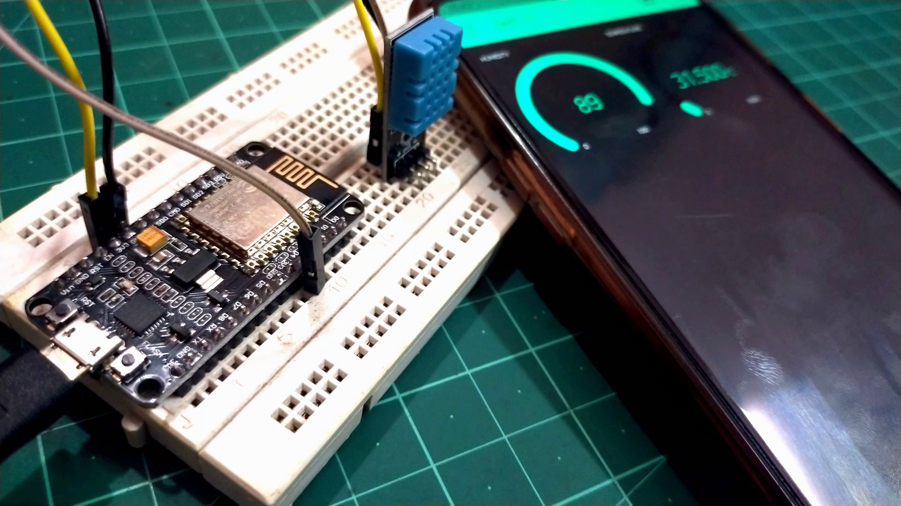 Room Temperature Over Internet With Blynk Esp8266 Dht11 5 Steps With Pictures Instructables