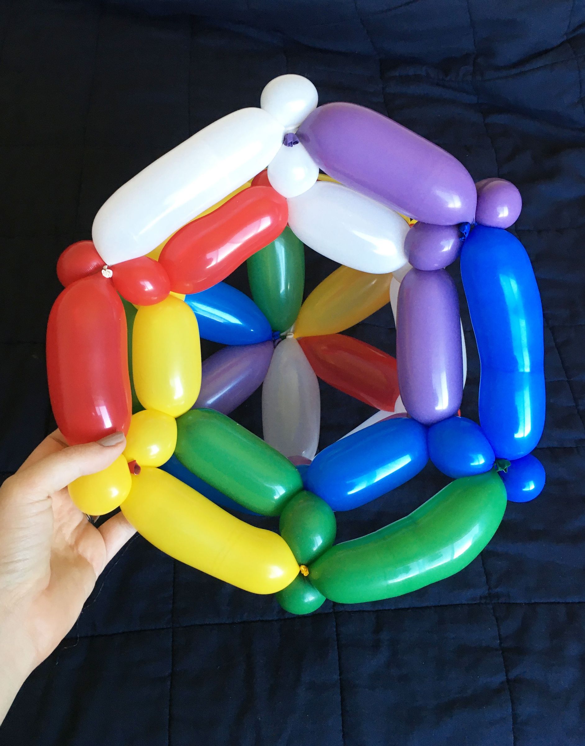 Animal Crossing Rainbow Balloon Hat 5 Steps (with Pictures