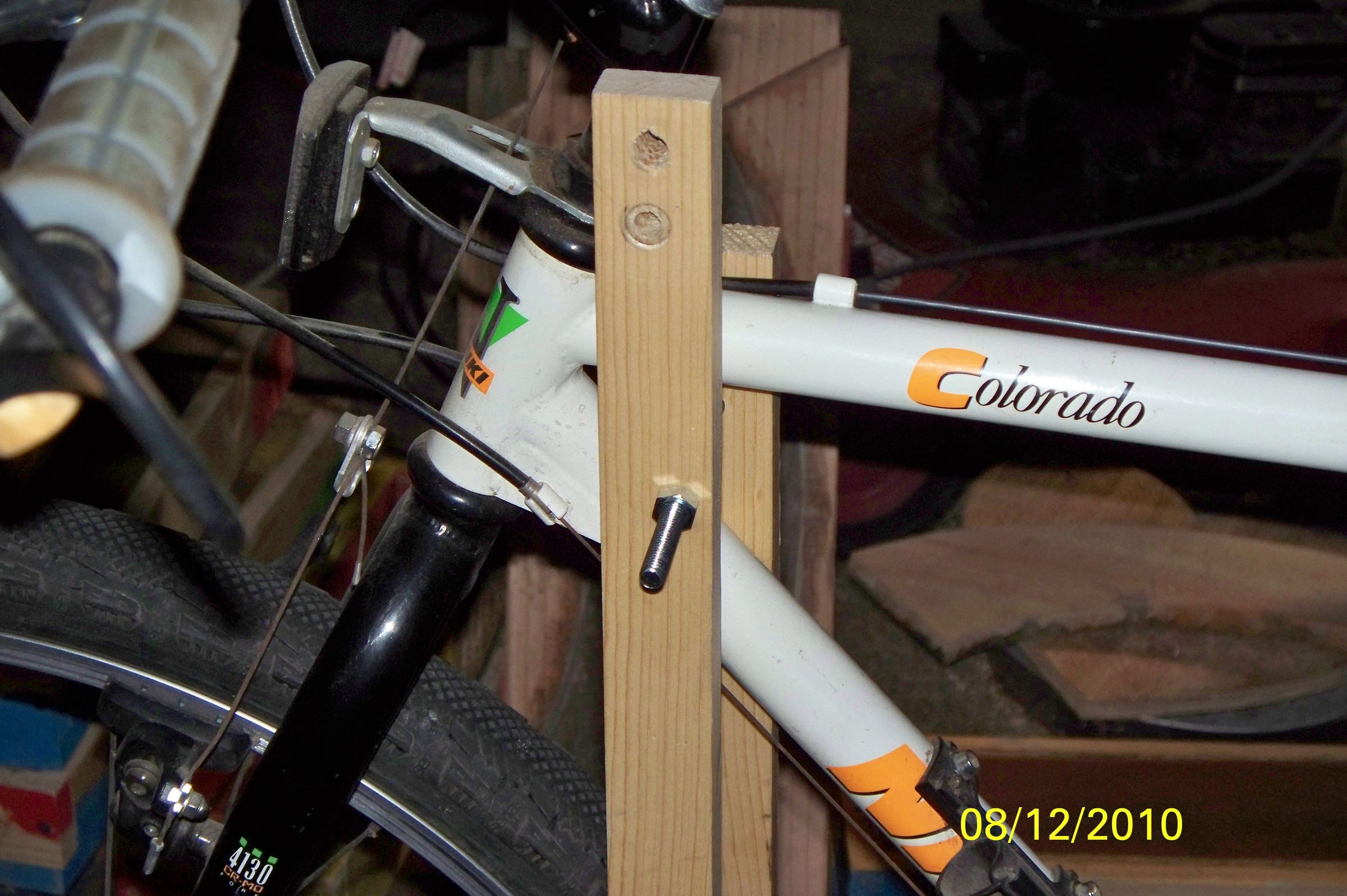Make an Easy to Build Bike Stand 5 Steps Instructables