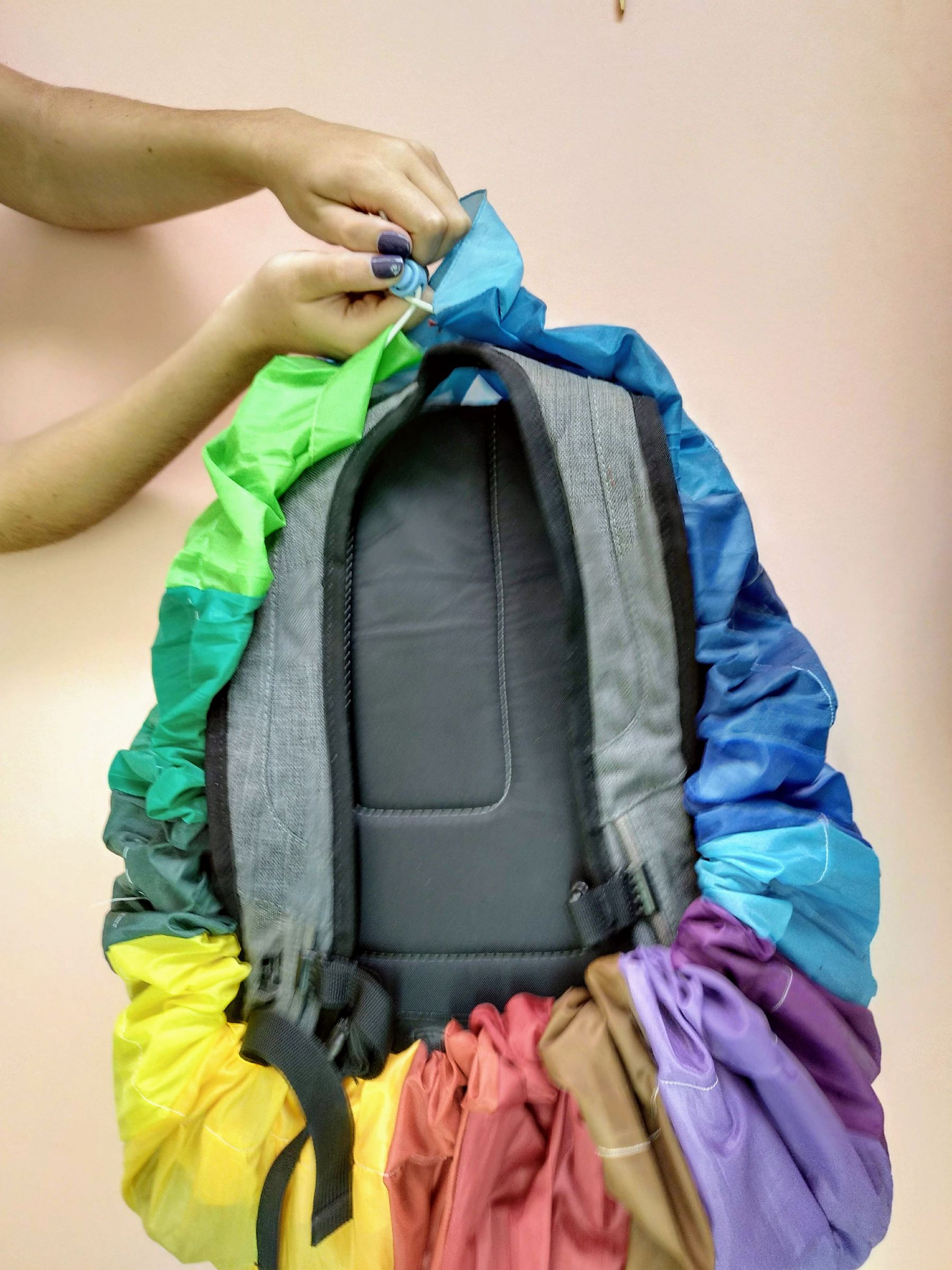 diy backpack rain cover