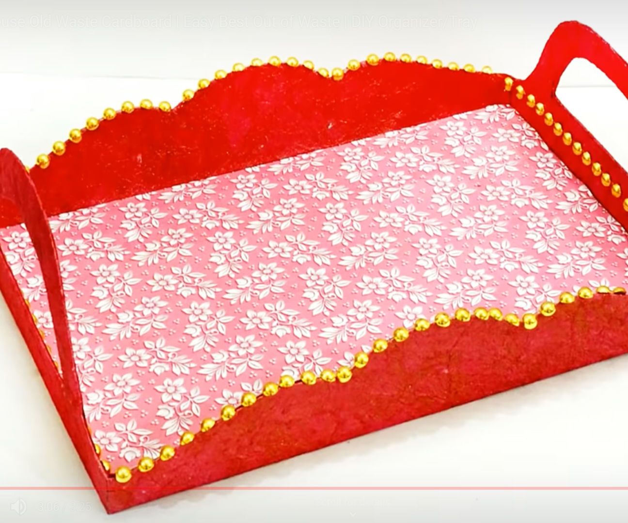 Make a Beautiful DIY Tray From Old Waste Cardboard! 7 Steps