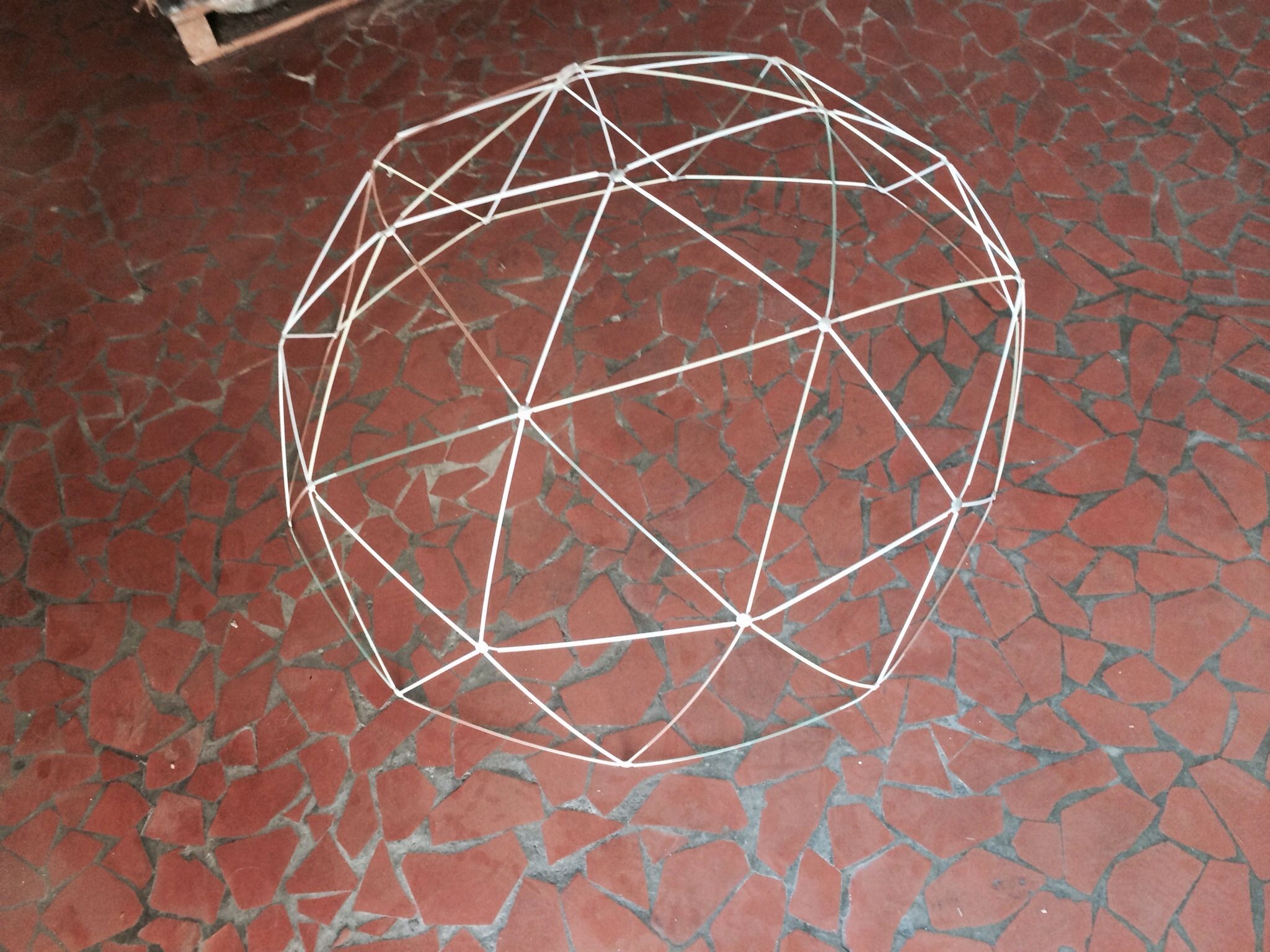 Geodesic Dome With Straws 9 Steps Instructables
