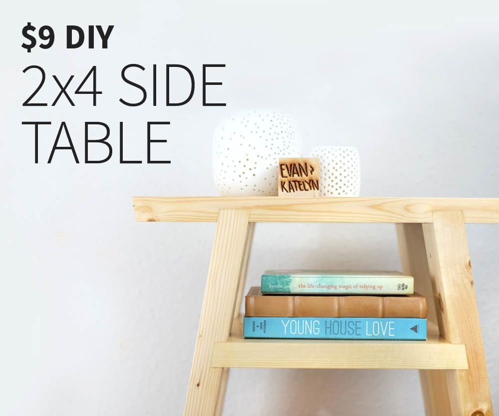 $9 2x4 side table DIY Project DIY Project Image