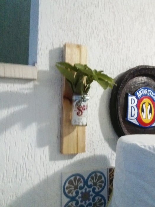 Vaso de cerveja de parede simples de peça de palete