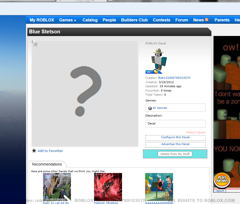 Retextures How To Retexture Roblox 9 Steps Instructables - retextures how to retexture roblox roblox how to delete decals Retextures How To Retexture Roblox 9 Steps Instructables - roblox how to delete decals