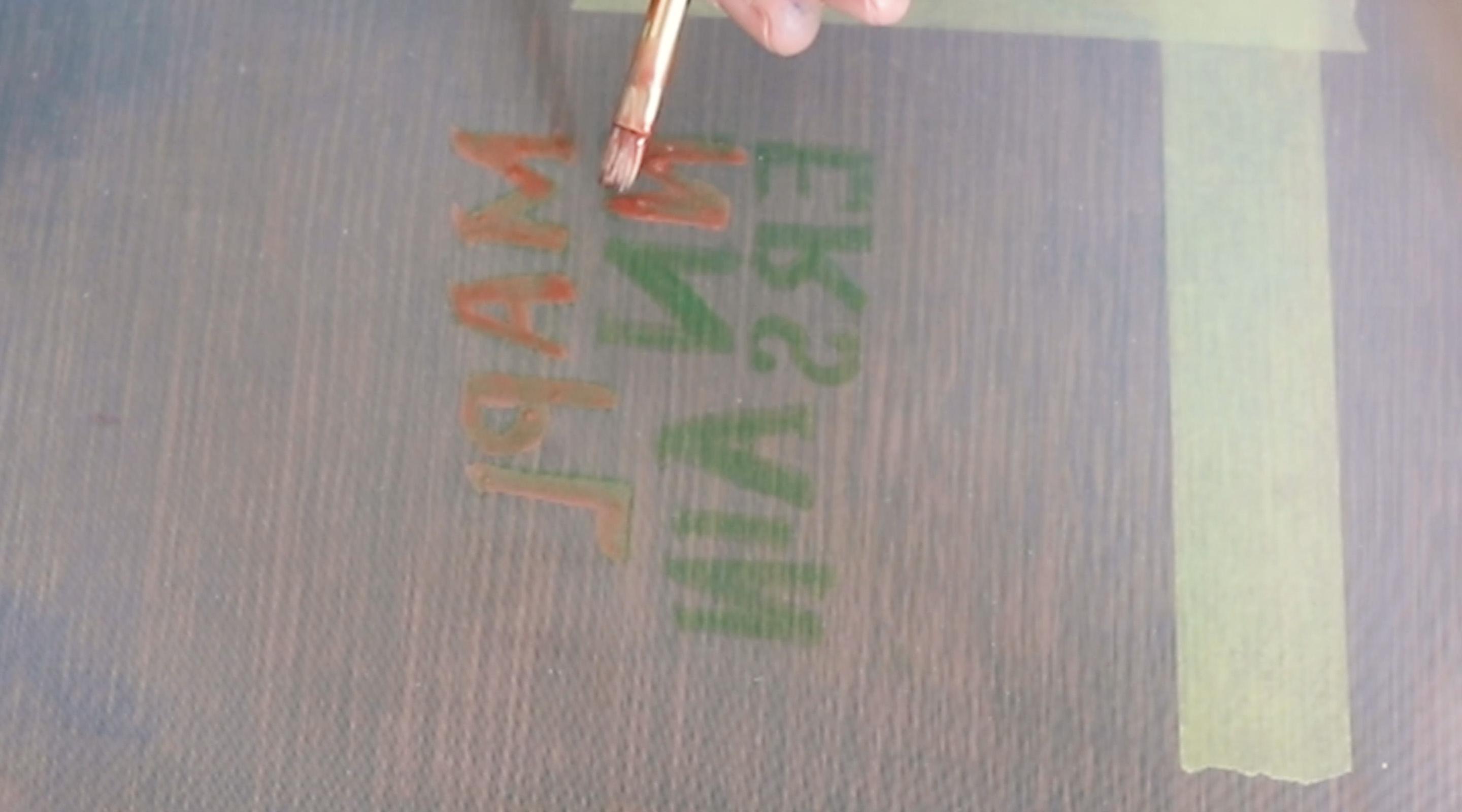 Easy Stencil Screen Printing 8 Steps Instructables