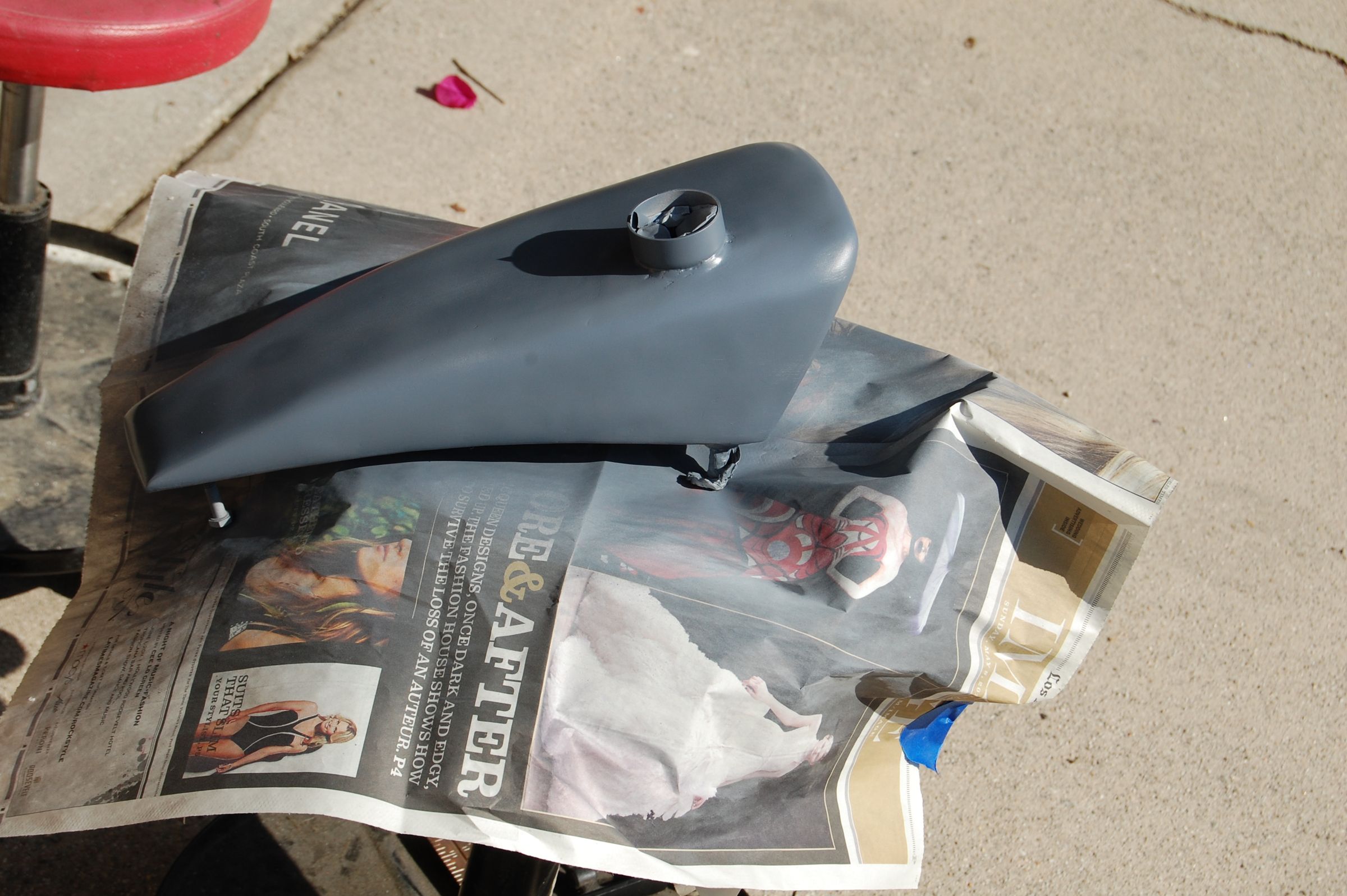 Custom Gas Tank on a Motorized Bicycle 7 Steps Instructables