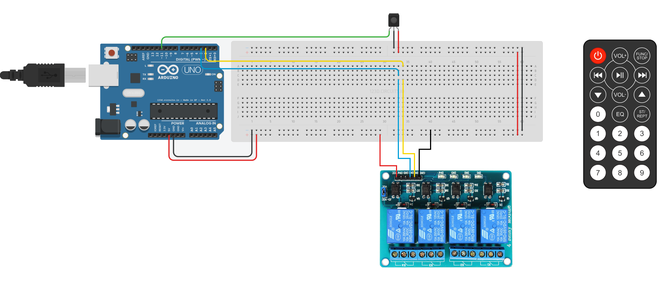 Controlling a Relay Module With an Arduino Uno and an IR Remote : 3 ...