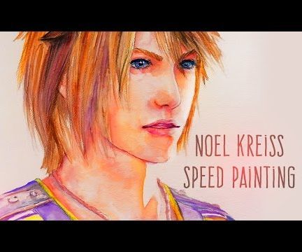 { watercolor speed painting } noel kreiss - ff xiii-2 DIY Project DIY Project Image