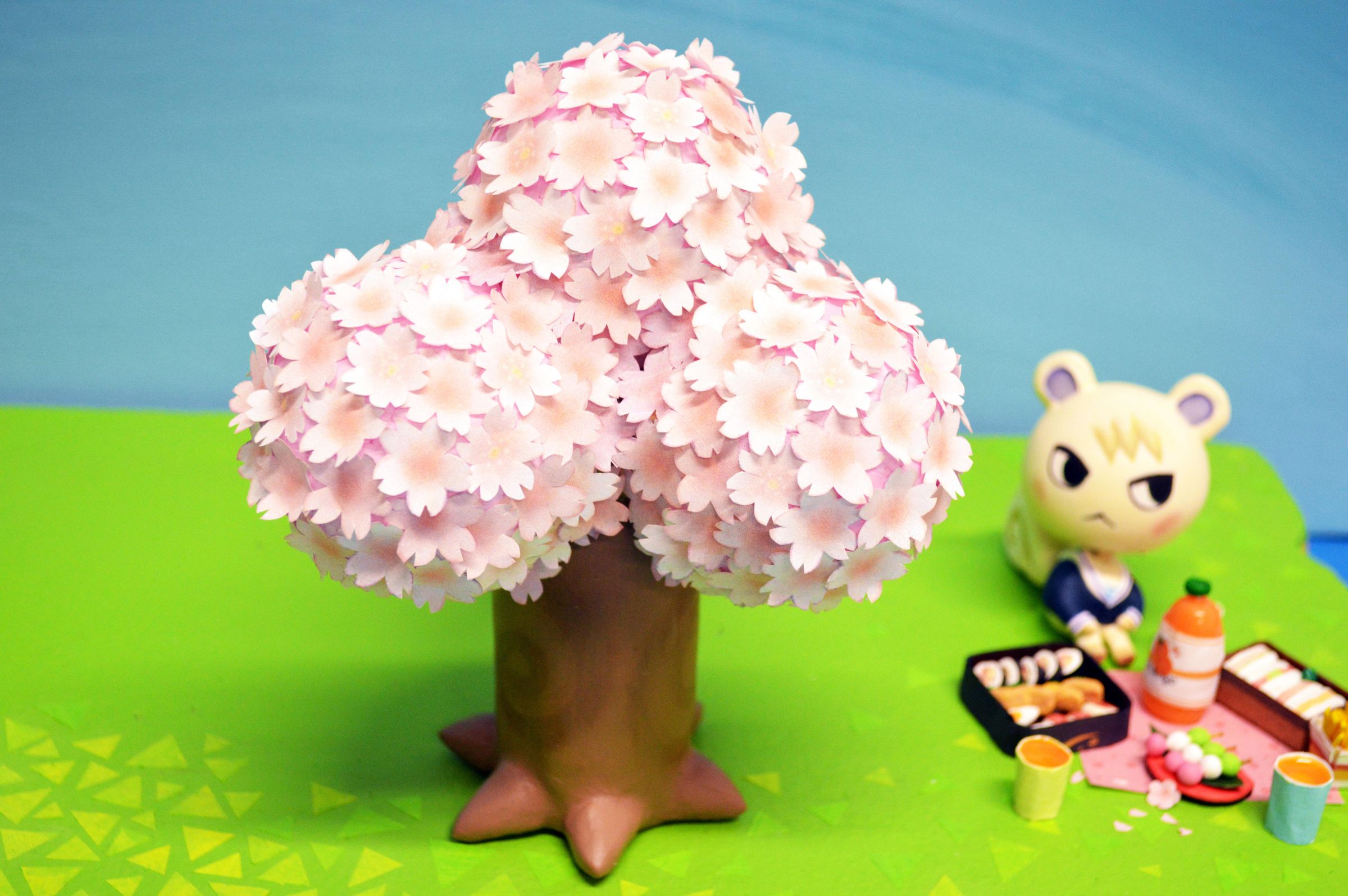 Small Animal Crossing Cherry Blossom Tree With Air Dry Clay 8 Steps With Pictures Instructables