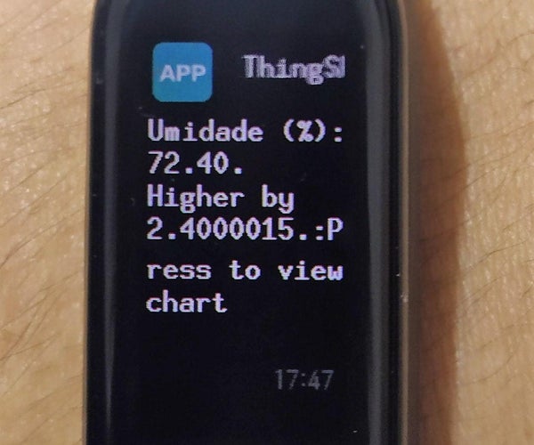 Send ThingSpeak Notifications to Mi Band 4