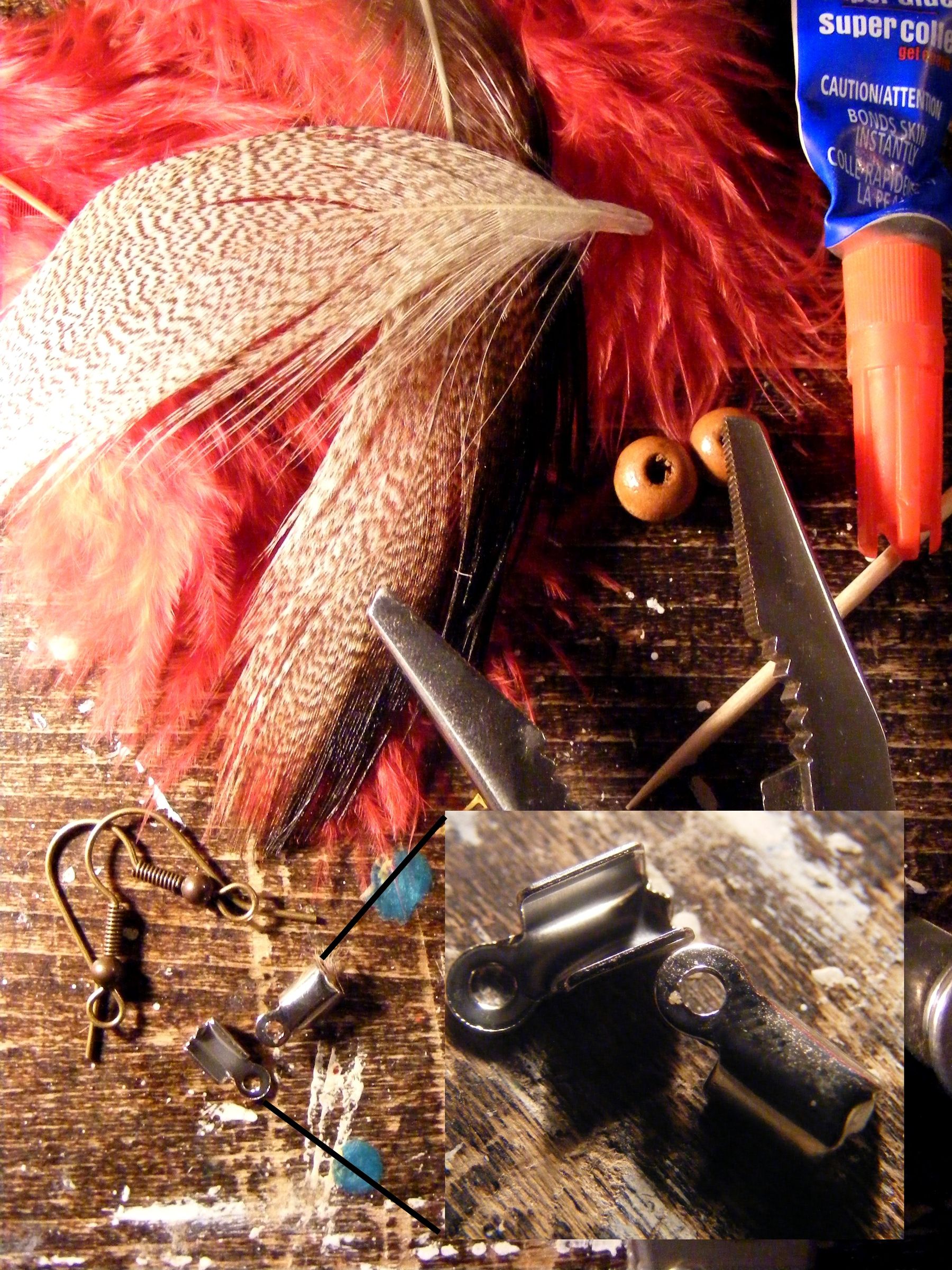 DIY Feather Earrings 4 Steps (with Pictures) Instructables