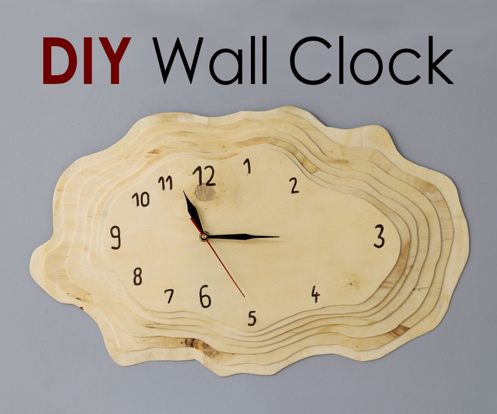 DIY Tree Ring Shaped Wall Clock : 9 Steps (with Pictures) - Instructables