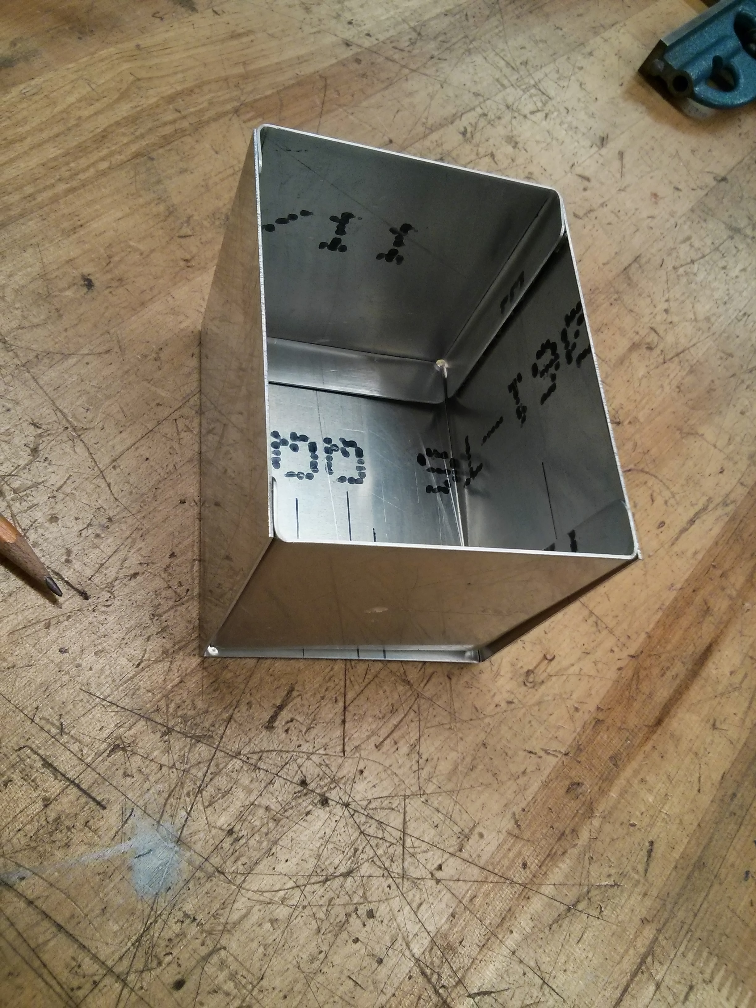 A Riveted Metal Box With Lid 11 Steps Instructables