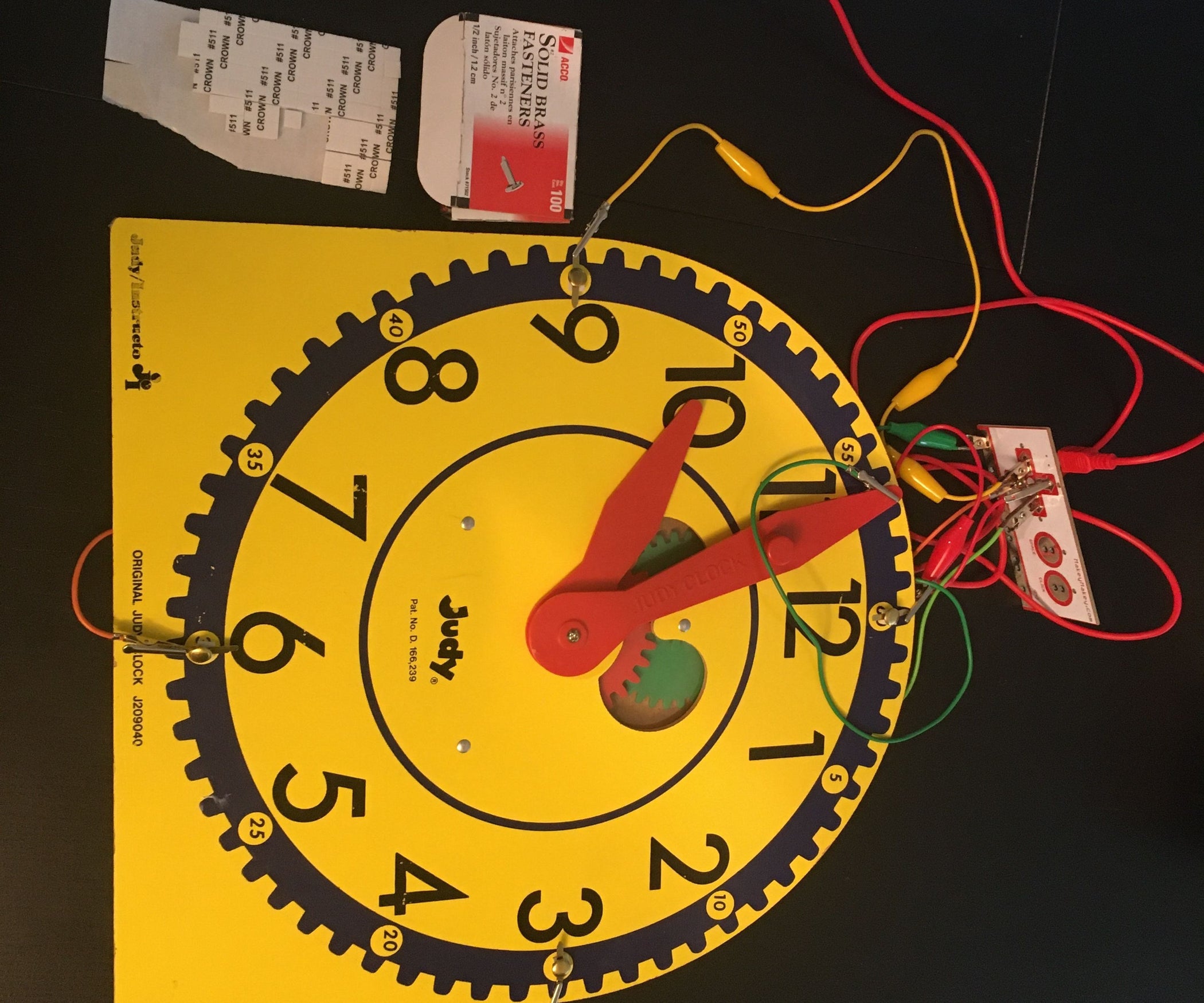 Makey Makey Judy Clock 4 Steps Instructables