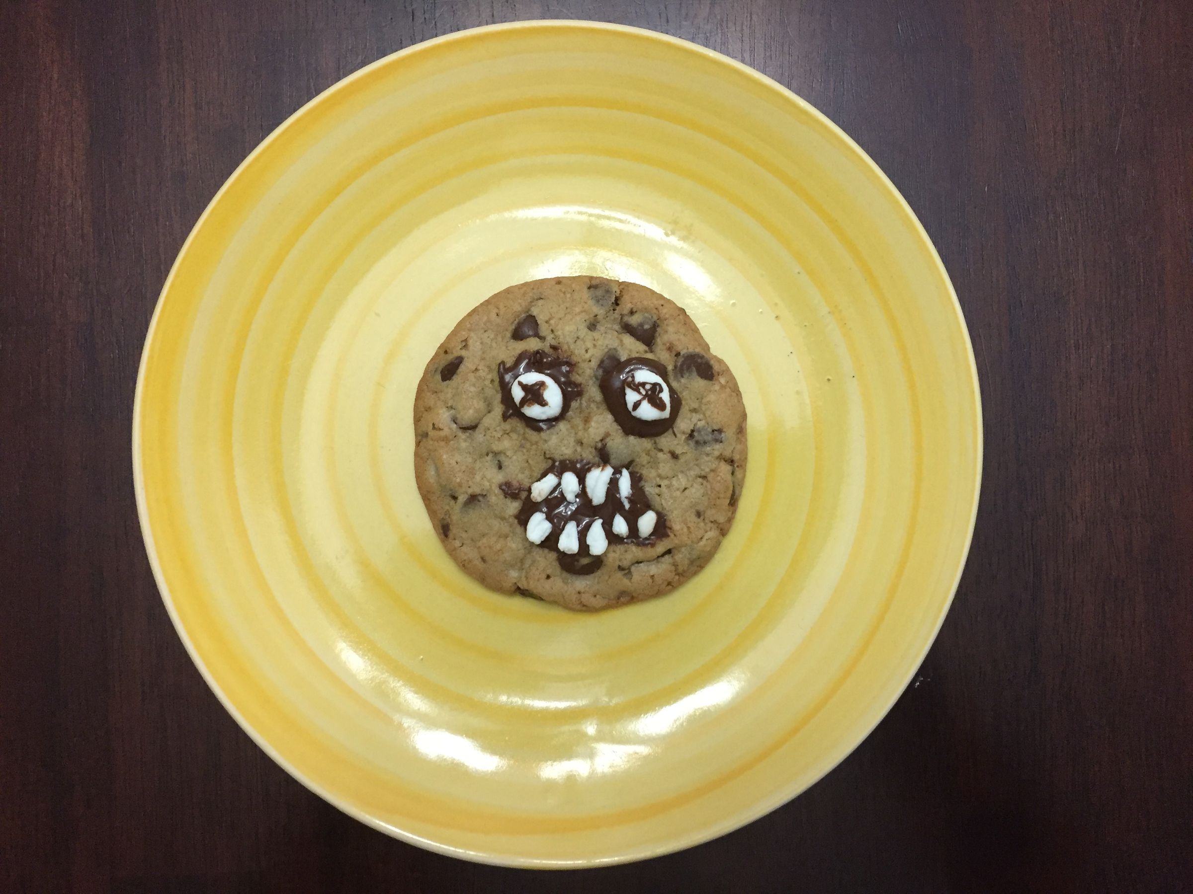Creepy Chocolate Chip Cookies