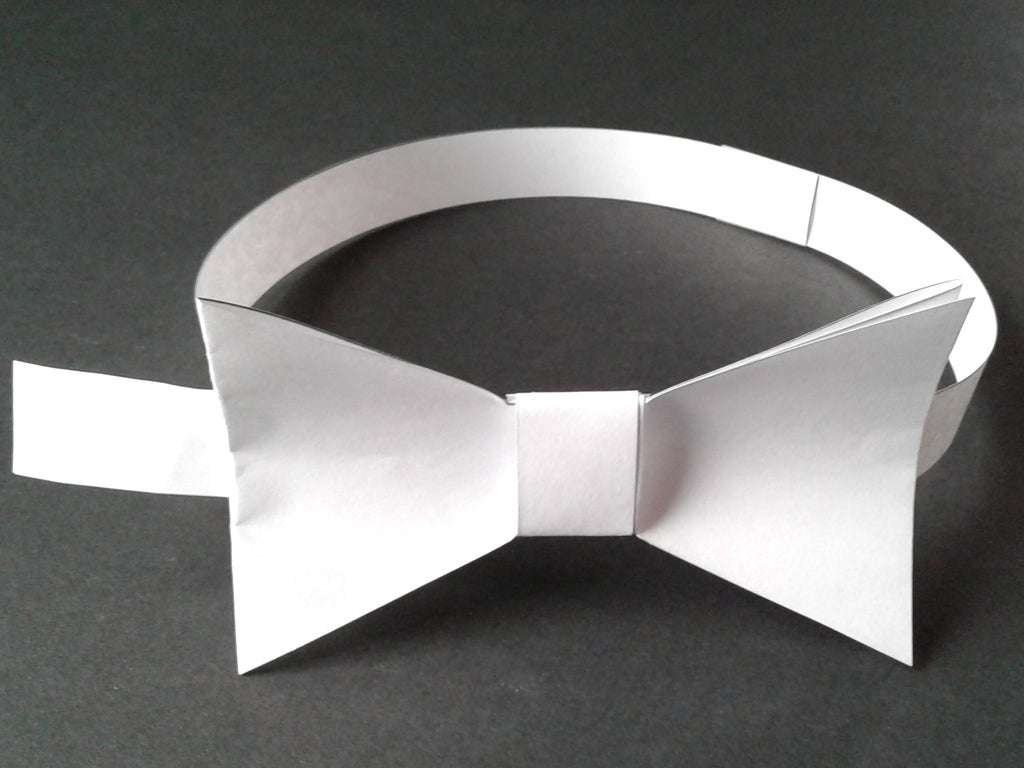 paper bow tie 6 steps with pictures instructables