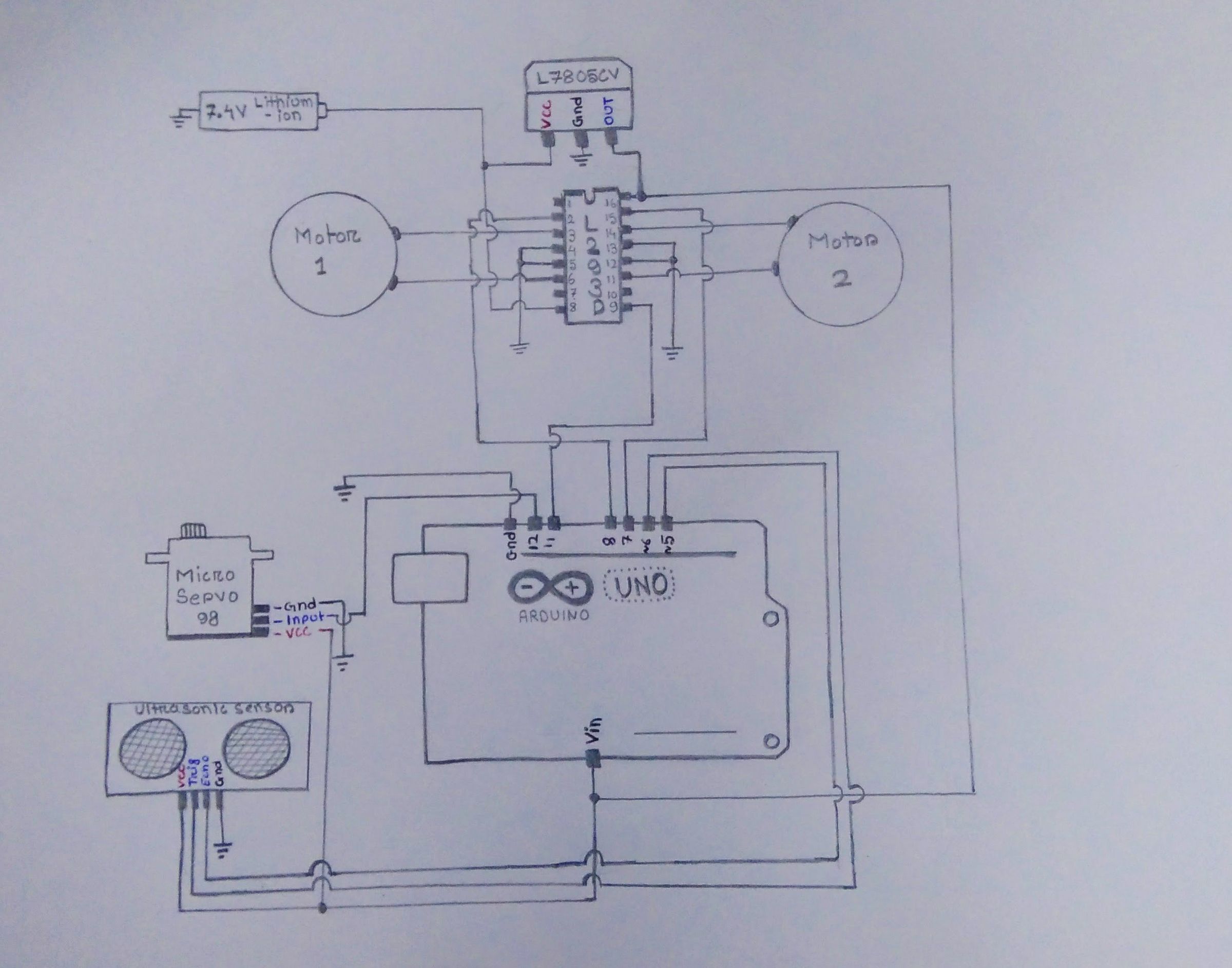 Arduino Based Autonomous Bot Using Ultrasonic Sensor : 5 Steps (with ...
