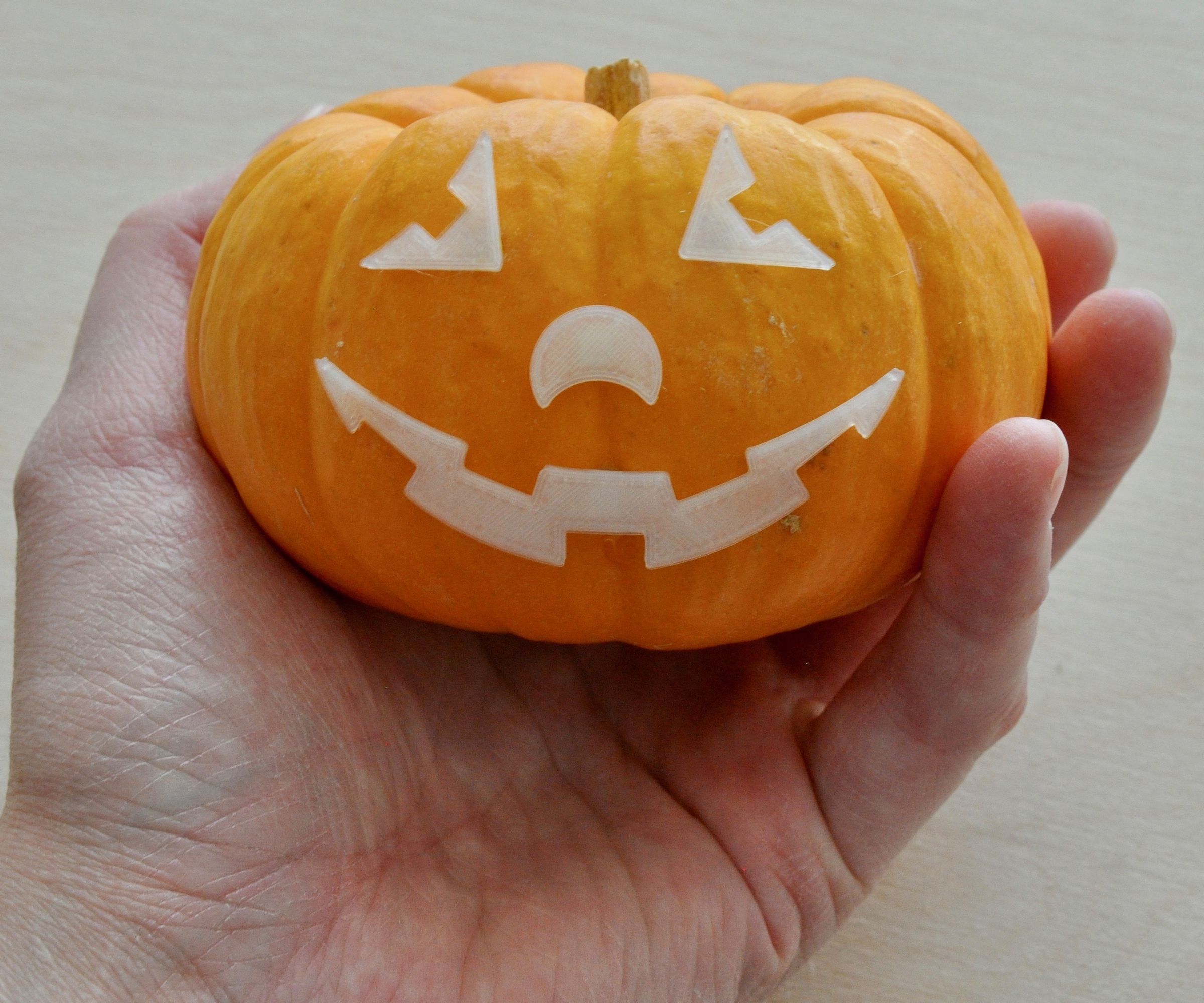 Download 3d Print Jack O Lantern Face Pieces Mr Pumpkin Head 7 Steps With Pictures Instructables