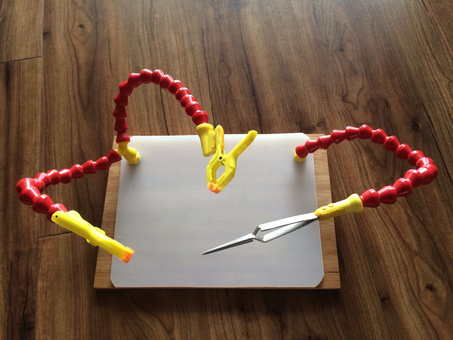 Third Hand++: a Multi-use Helping Hand for Electronics and Other Delicate Work.