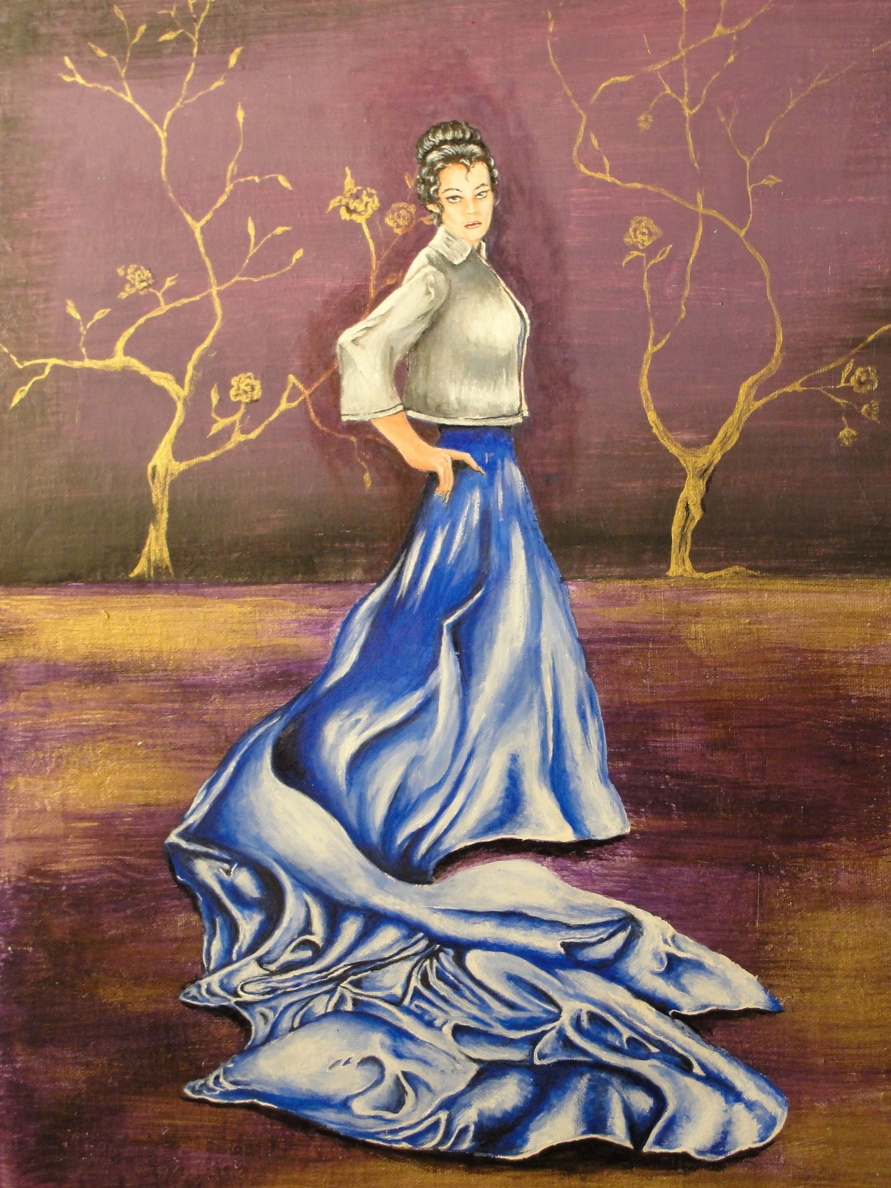 How to Paint Silk Using Acrylic Paint Portrait in Silk 7 Steps