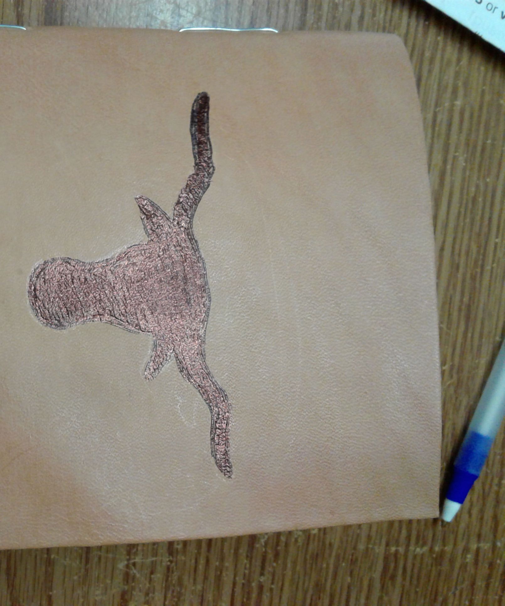 Leather notebook (standard size)