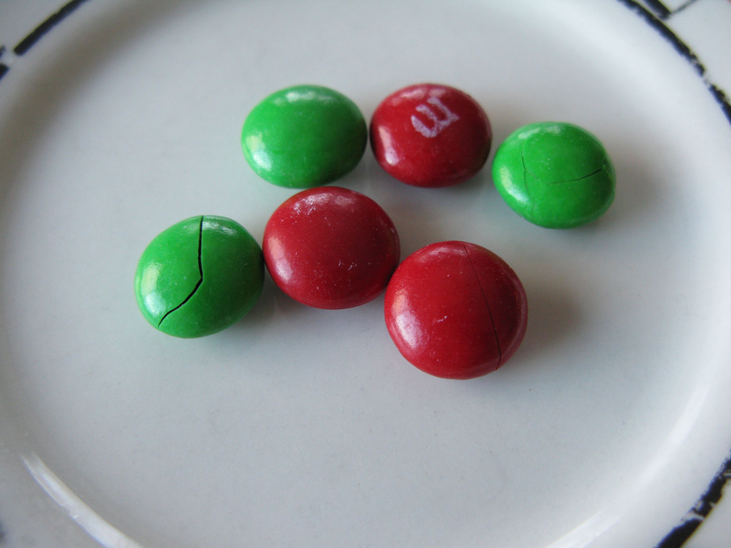 Melted m&m