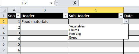Create Custom Sublist in Excel (sublist Changes As Per Header) : 4 ...