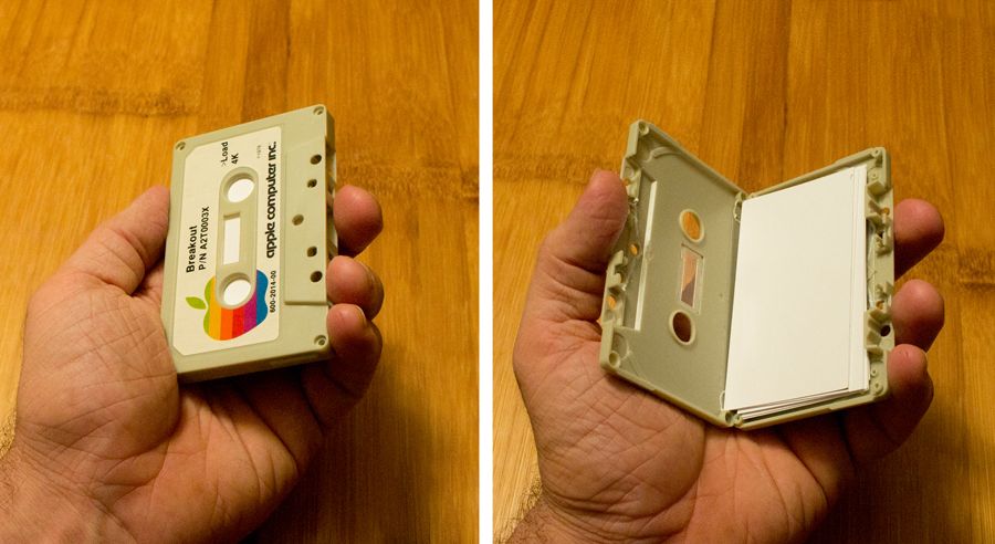Step-by-step guide for cassette tape business card holder DIY Project DIY project