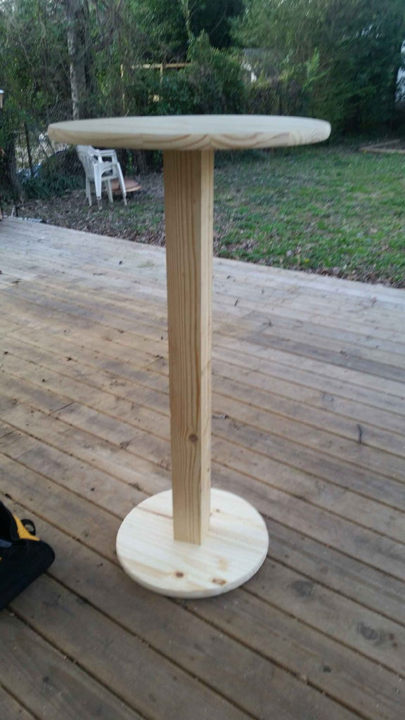 Bar Height Pub Table 7 Steps With Pictures Instructables Bar Height Pub Table 7 Steps, Round Pub Table Plans