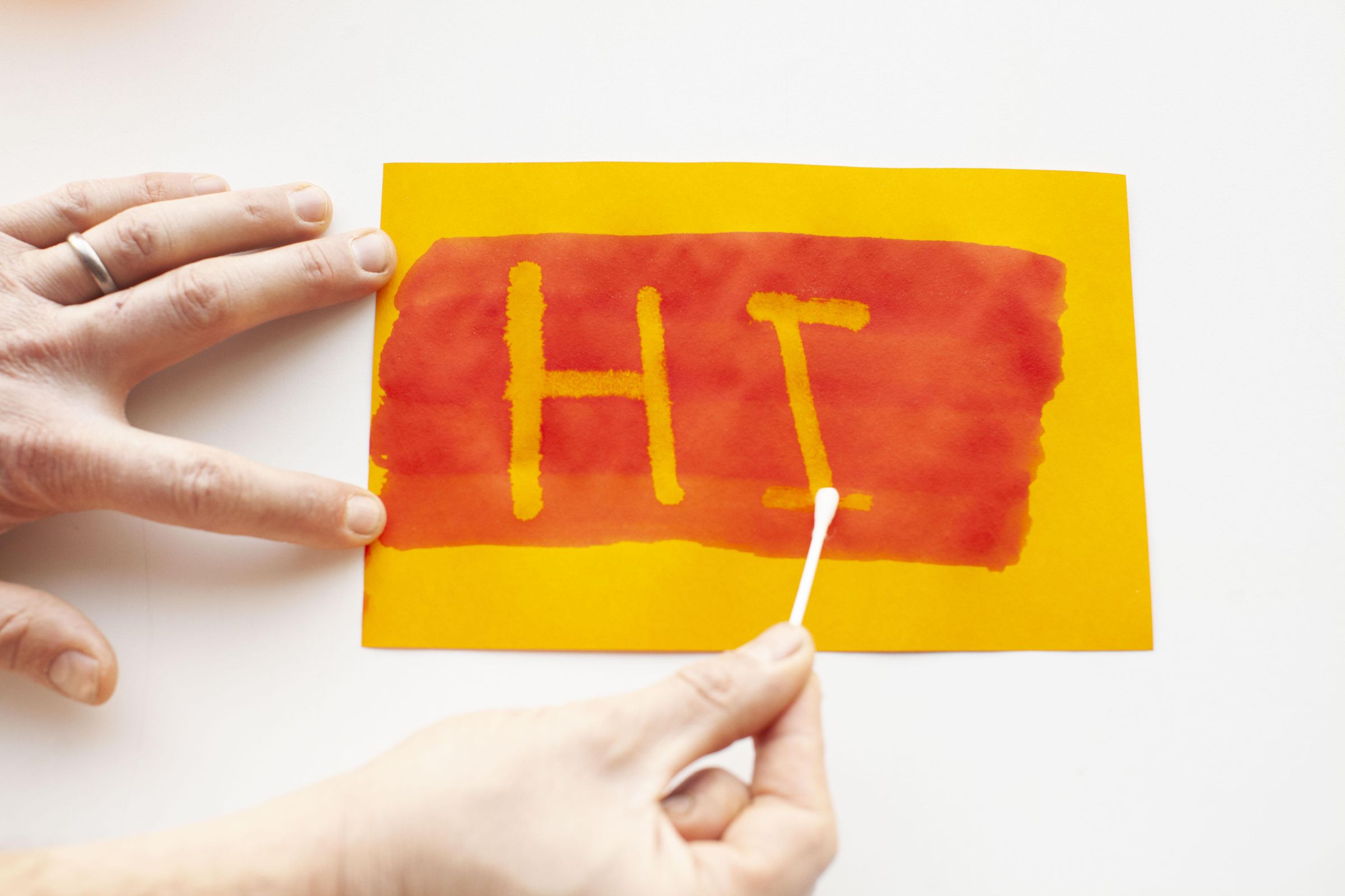 Goldenrod Paper Chemistry Painting 4 Steps (with Pictures