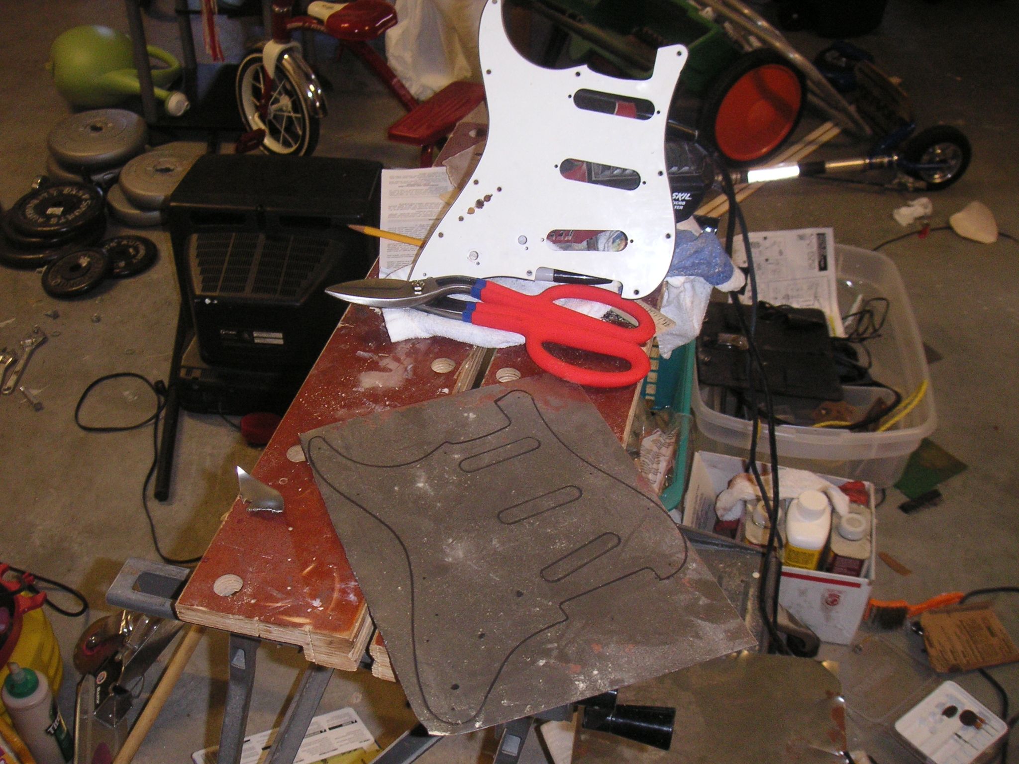 How to Make a Custom Metal Guitar Pickguard! 9 Steps Instructables