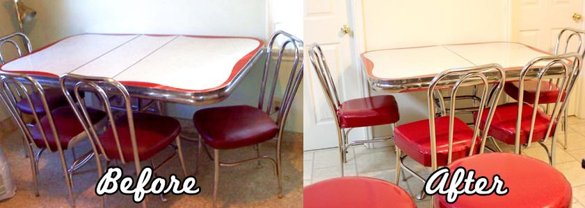Refinish Retro Vinyl Kitchen Chairs : 5 Steps (with Pictures ...