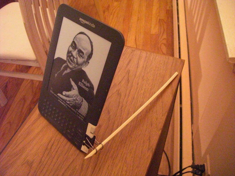 Kindle EBook Reader Stand, Cheap and Portable Instructables