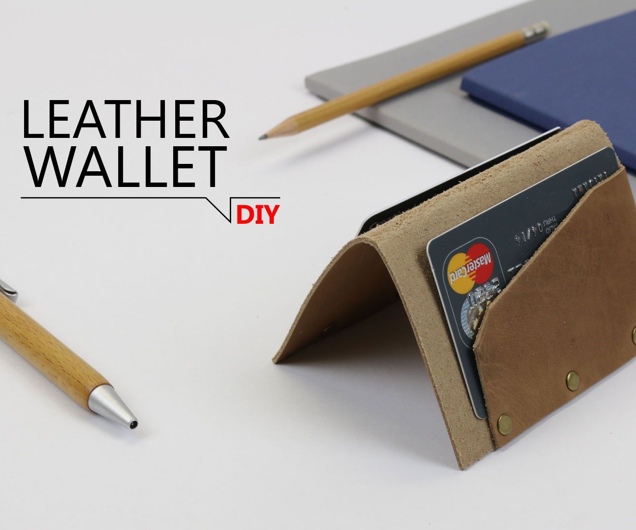 DIY guide for DIY - Leather Wallet in 5 minutes with step-by-step instructions