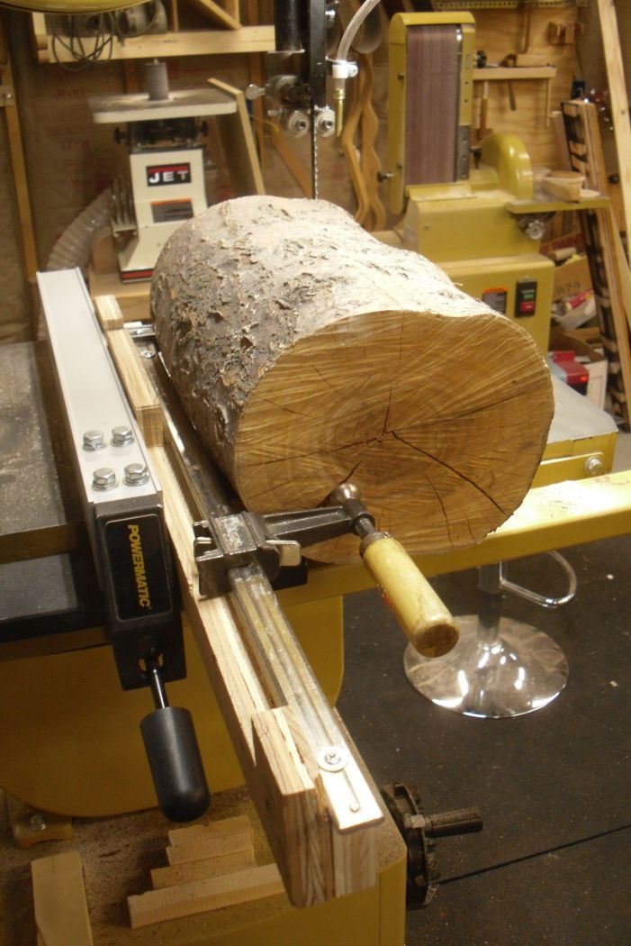 Super Simple Band Saw Log Sled : 3 