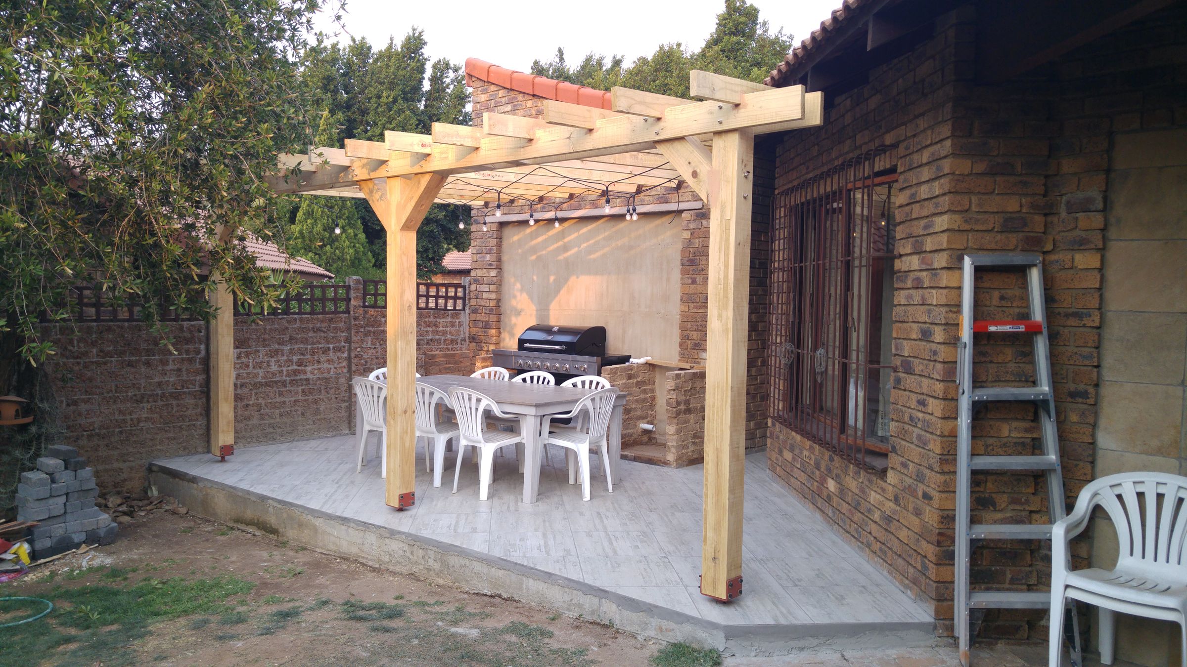 Pergola Style Patio "Braai" Area 19 Steps (with Pictures) Instructables