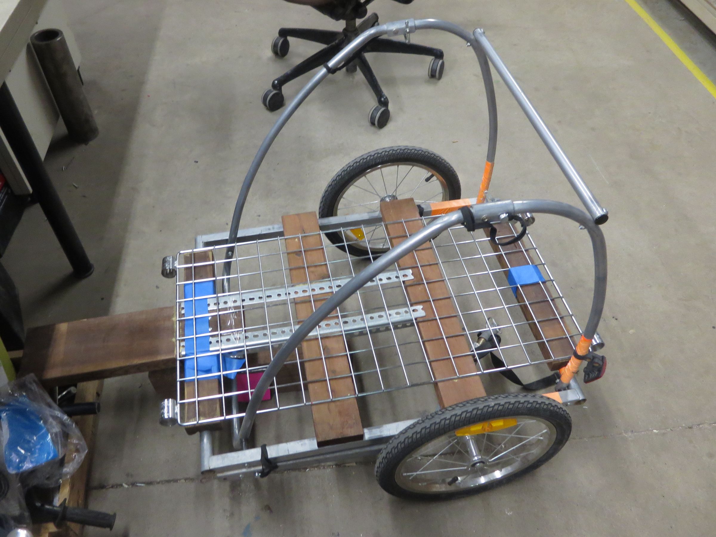 Bike Trailer Conversion Kid to Cargo (with 3Axis Caster Hitch) 20