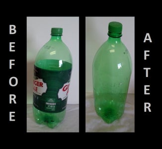 Easy Label Removal From Plastic Bottles : 4 Steps (with ...