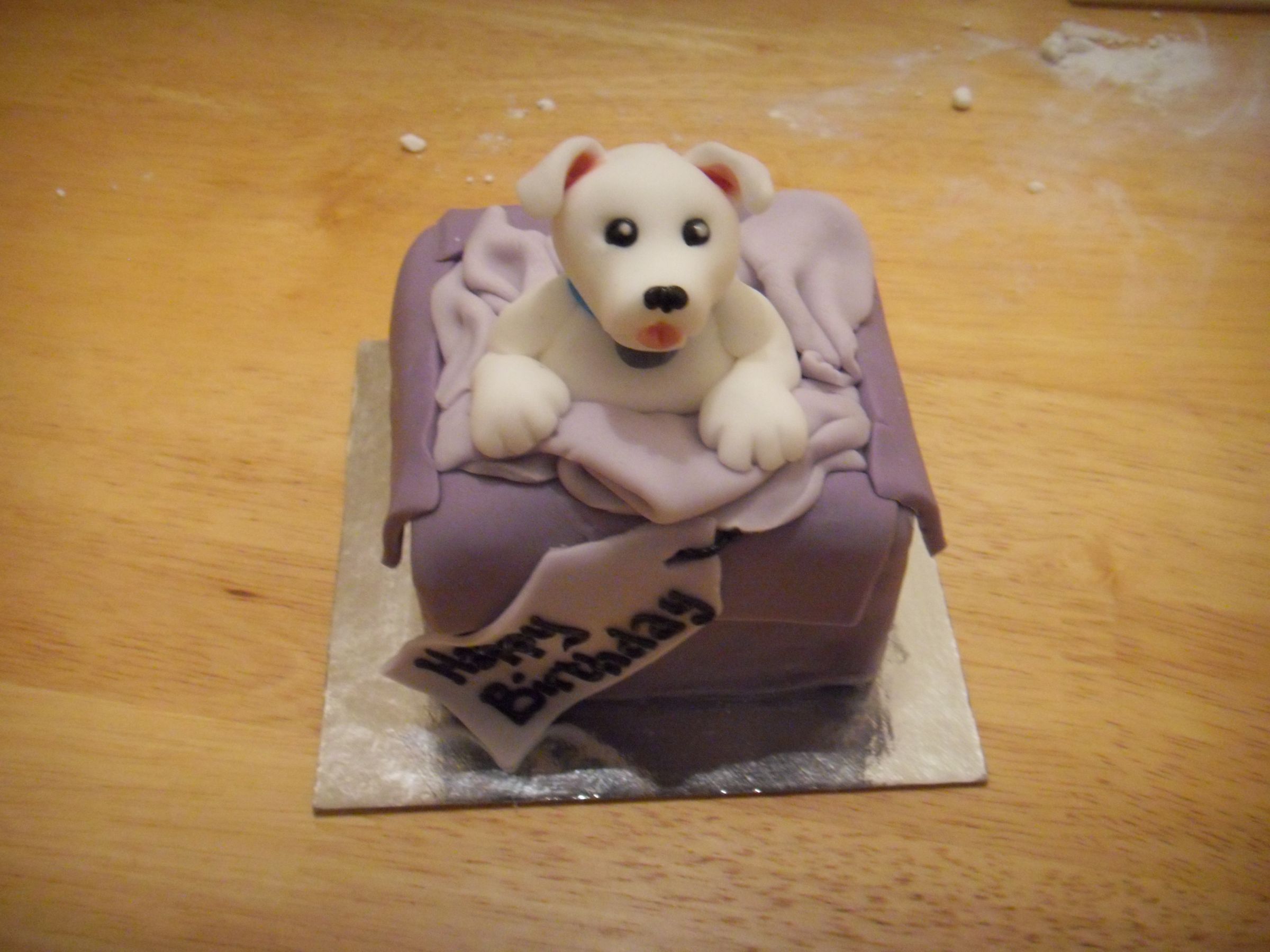 mini dog cake