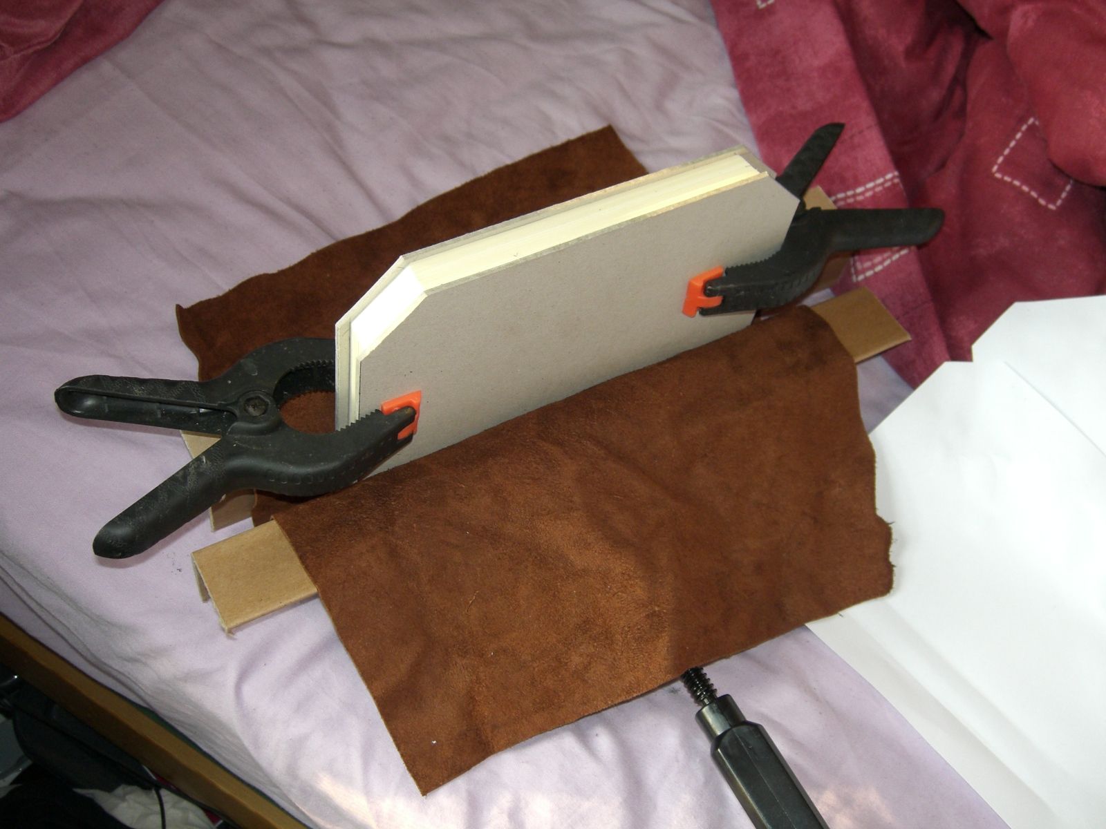 Simple Leather Book Binding Using Power Tools! BSG Edition. 10 Steps