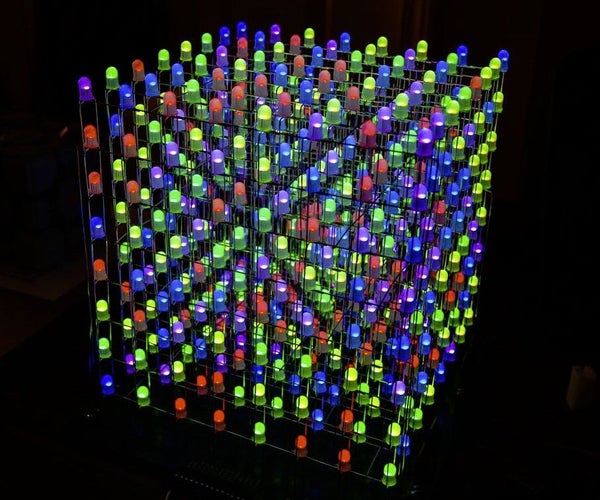 8X8X8 3D RGB LED Cube