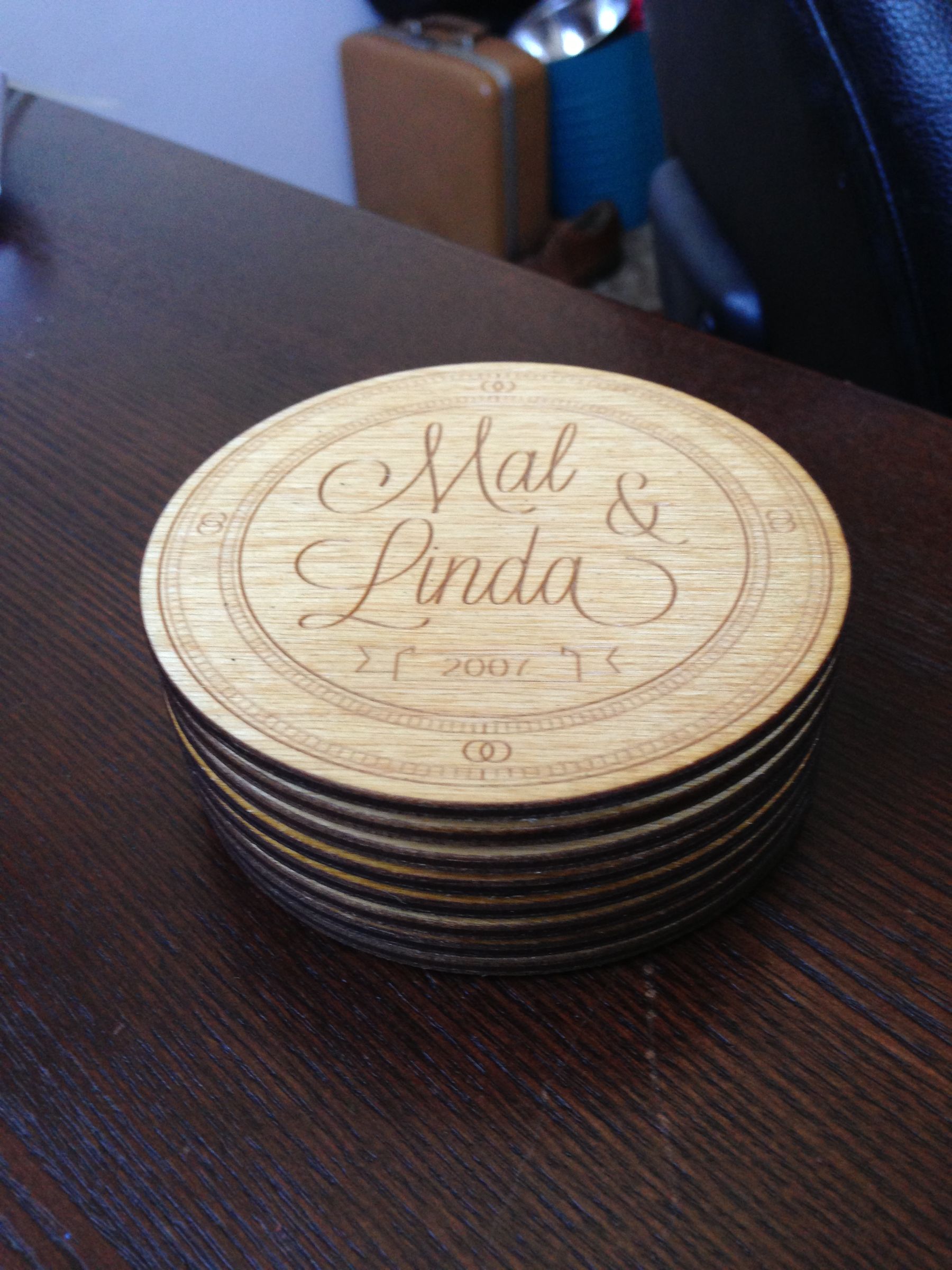 al's custom wooden coasters DIY Project DIY Project Image