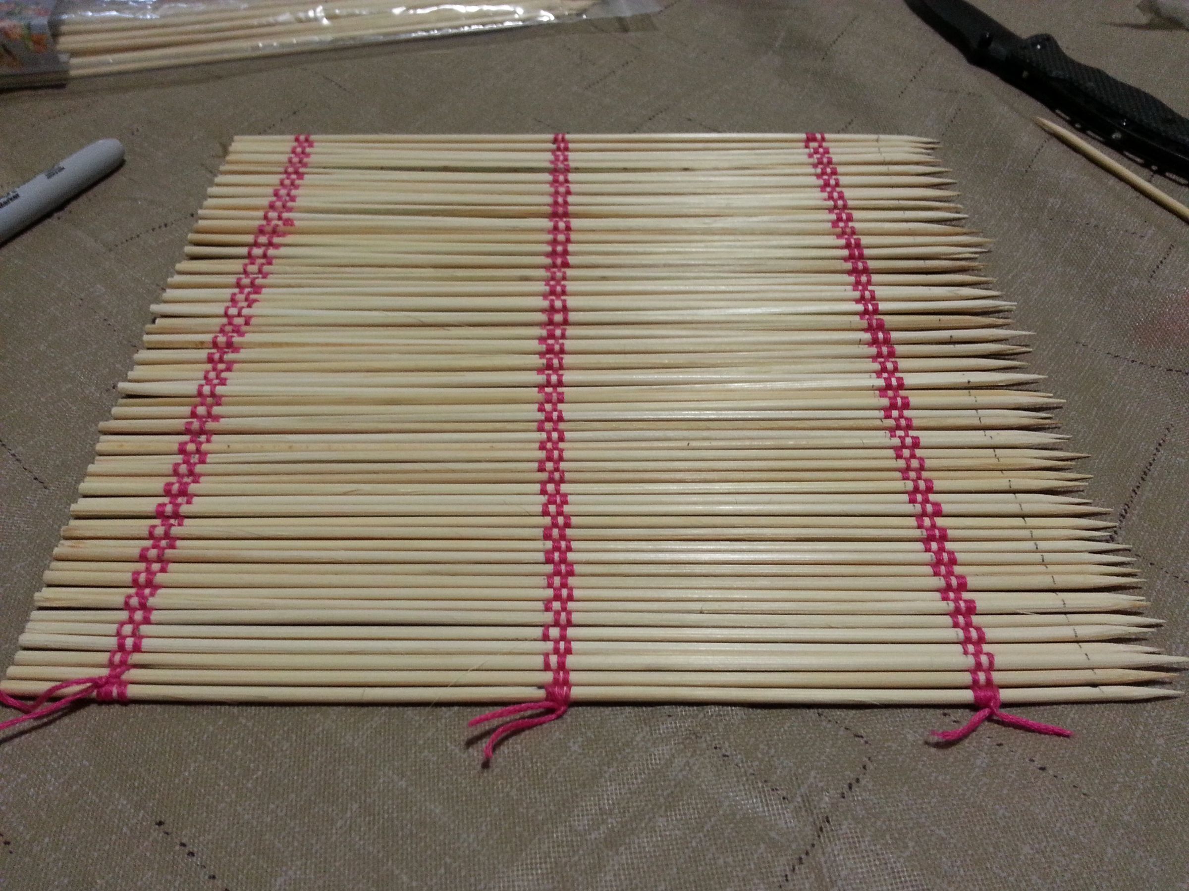 How To: Sushi Mat : 4 Steps (with Pictures) - Instructables